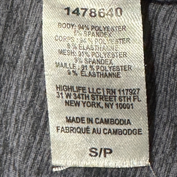 SOLDHead Athletic Short Sleeve Shirt Gray Size S - Picture 9 of 9